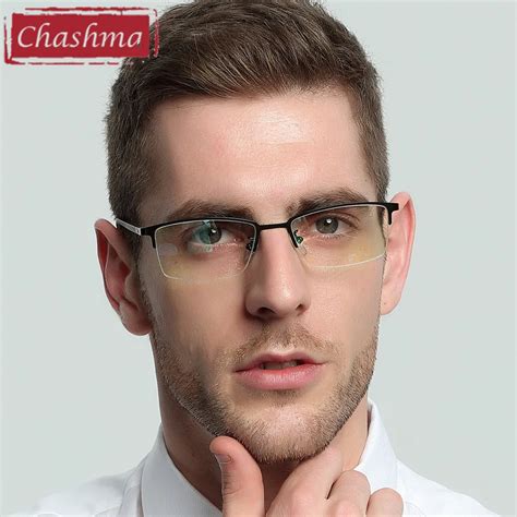 bottom half rim glasses|half frame glasses men's.